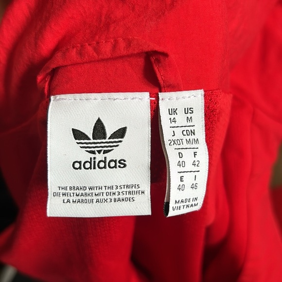 Adidas Red Track Jacket - Picture 3 of 4